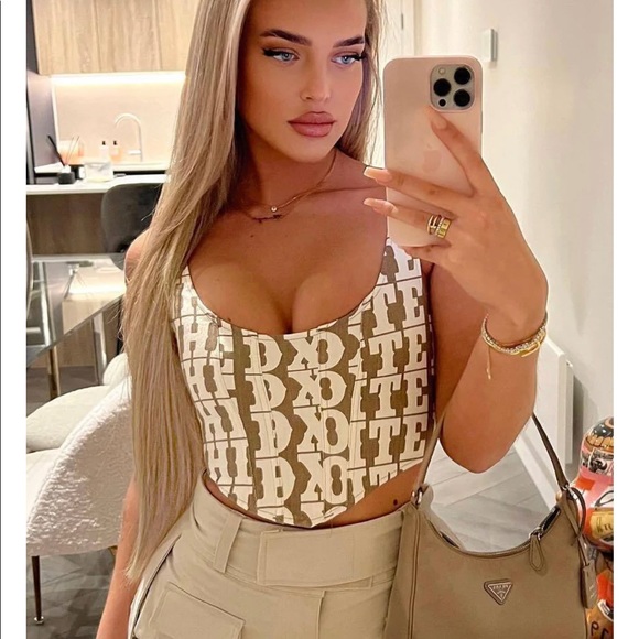 White Fox Softest Touch Bustier in mocha - Picture 1 of 2